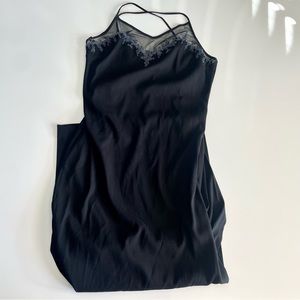 Vintage Reggio Full Length Black Dress, P 12